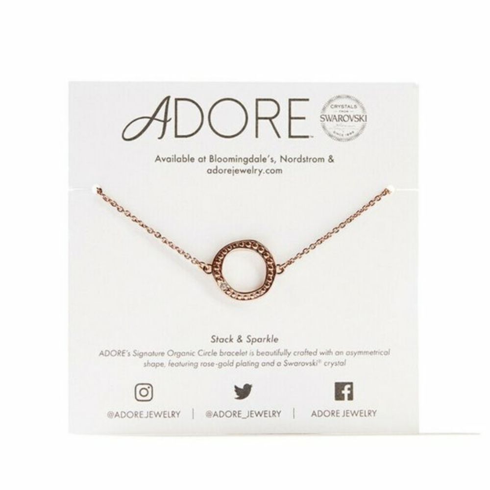 Adore by Swarovski 6inch Organic Circle Bracelet